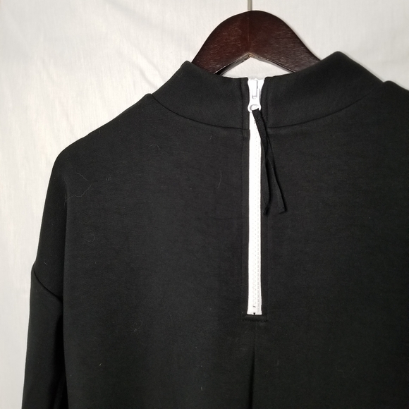 Long black maxi dress long sleeve back zip XL - Picture 4 of 8